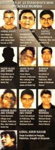 10 terrorists who attacked Mumbai