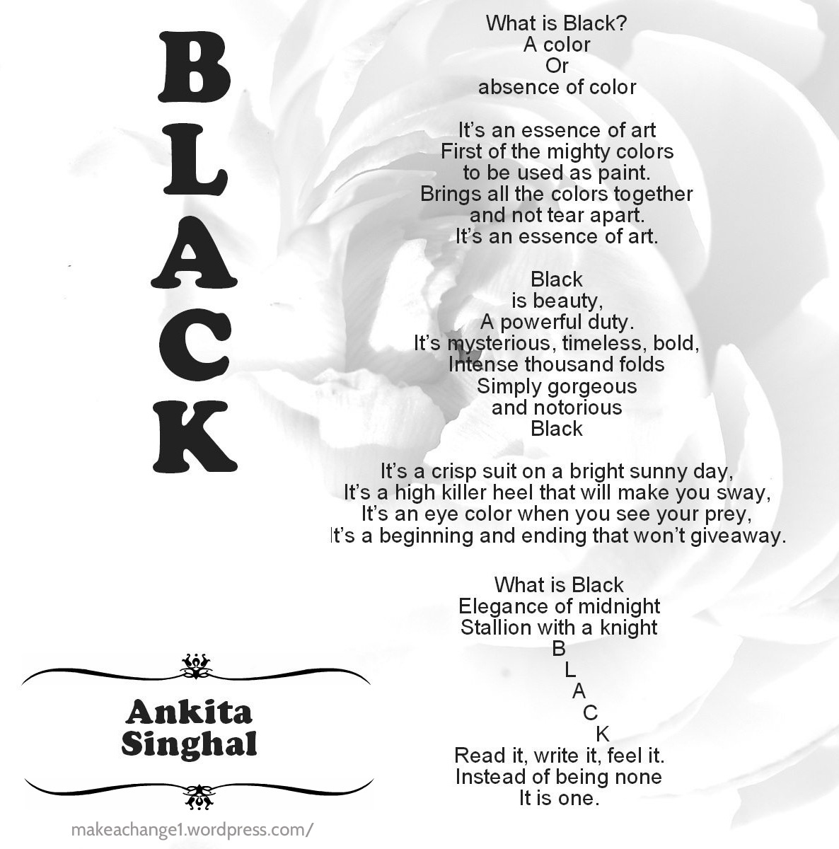 My Black Is Beautiful Poem 70